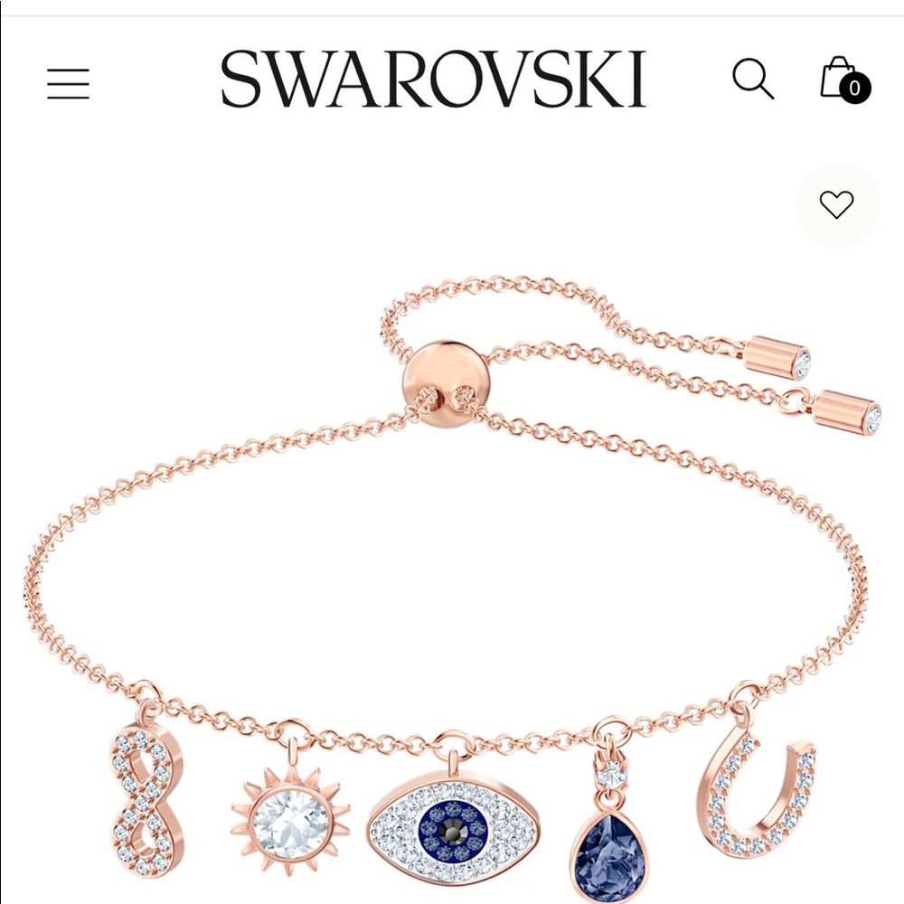Swarovski evil eye bracelet, in excellent condition
